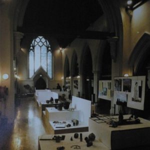 Exhibition in St Gregory's Church (ultimately the St Gregory's Centre for Music), Canterbury.