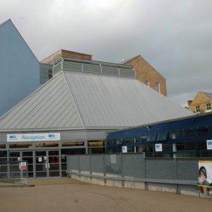 Entrance to the Folkestone Campus (open 2007 - 2013).