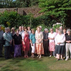 Reunion of Founder Students (Class of 65) in the Priory Gardens