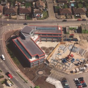 Ariel view of building the Broadstairs Campus.
