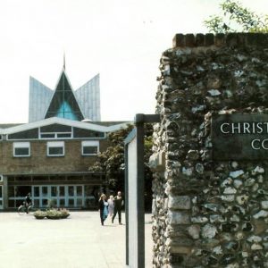 Entrance to the Canterbury Campus via North Holmes Road.