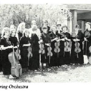 The String Orchestra - as shown in the 1989-90 Prospectus.