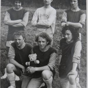 Fyden 6-a-side football team in the early 1970s.